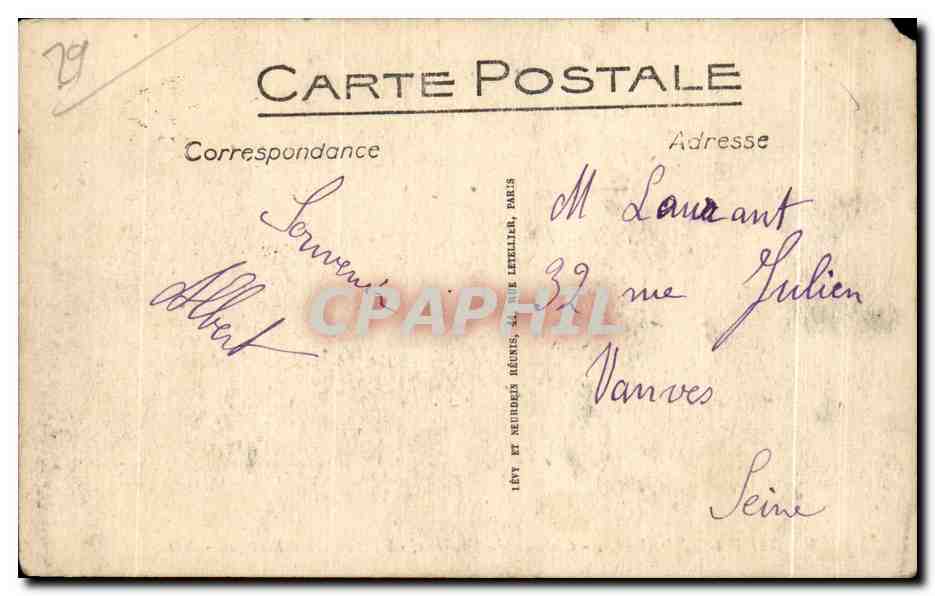 CPA Rade de Morlaix Chateau du Taureau ou fut enferme Blanqui — Rückseite