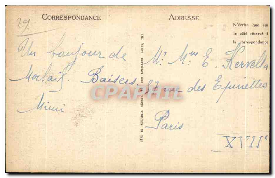 CPA Morlaix Le Clocher et le Calvaire de Sainte Malaine — Rückseite