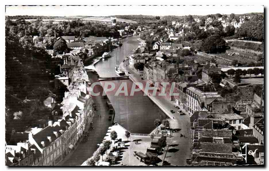 CPA Morlaix Le bassin a flot et les quais de Leon de Treguier