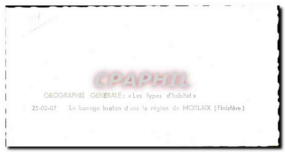 CPA Le bocage breton dans la region de Morlaix — Rückseite