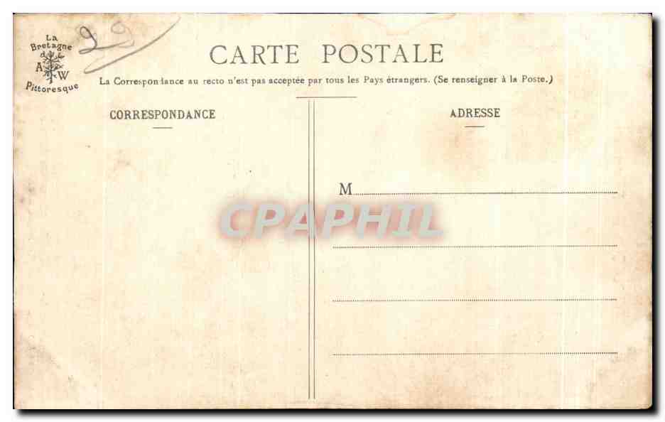 CPA Morlaix Maison du Gouverneur — Rückseite