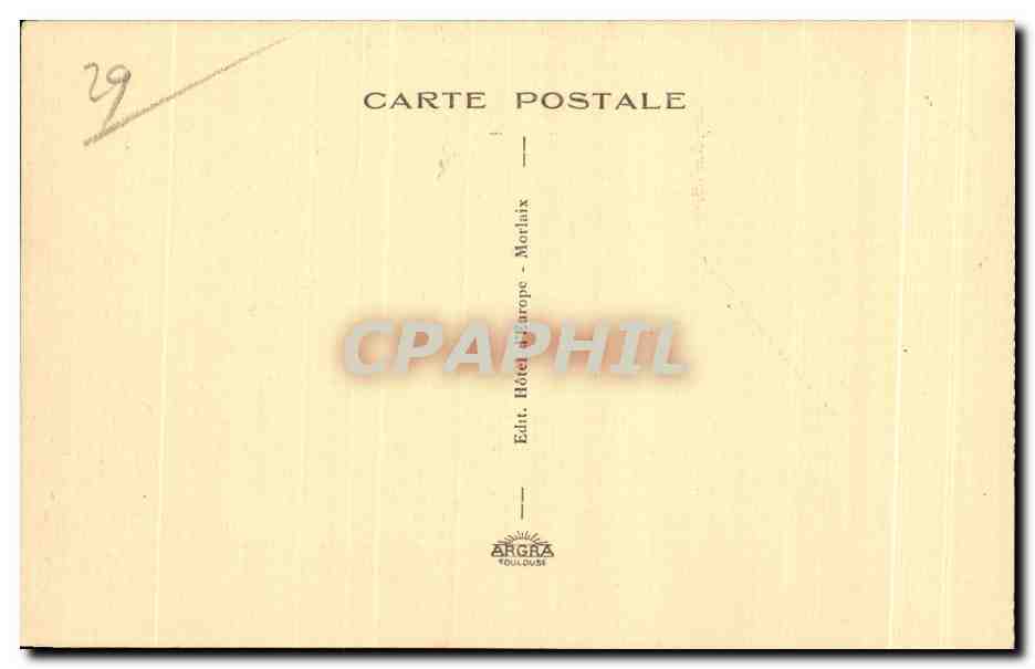 CPA Morlaix Porche de l Eglise St Melaine  — Rückseite
