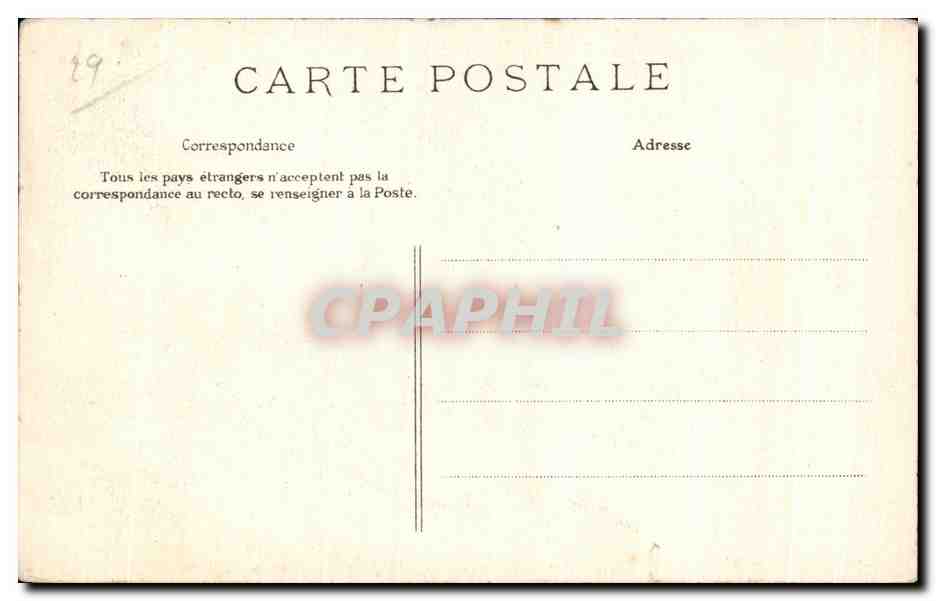 CPA Morlaix Le clocher et le calvaire de l Eglise Saint Melaine — Rückseite