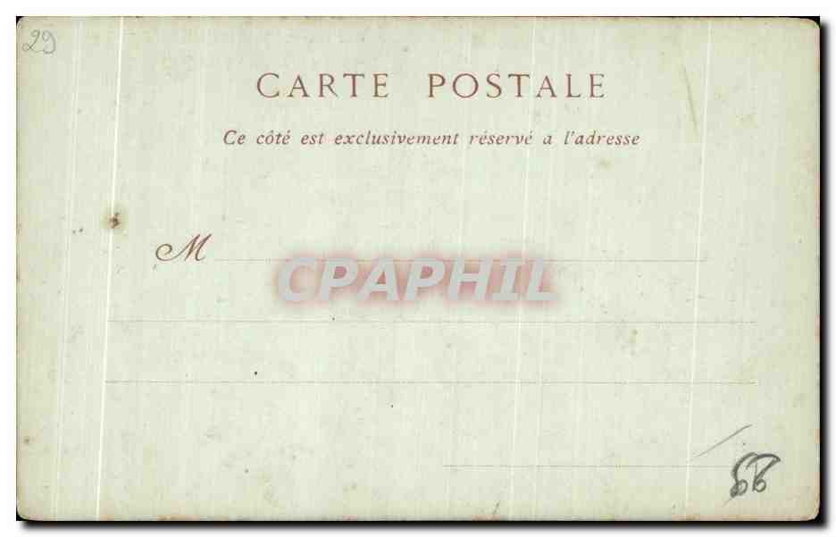 CPA Morlaix Eglise Saint Melaine Le Baptistere — Rückseite