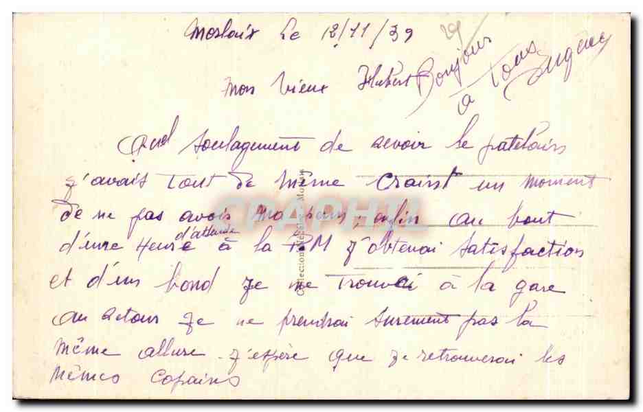 CPA Morlaix Le Viaduc et le Bassin a flot — Rückseite
