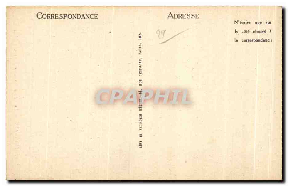 CPA Morlaix Le Vieux Sonneur Breton — Rückseite
