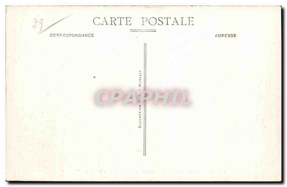 CPA Environs de Plougastel Etude de Rochers — Rückseite