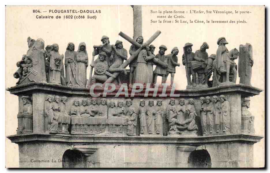 CPA Plougastel Daoulas Calvaire de 1602 Cote Sud