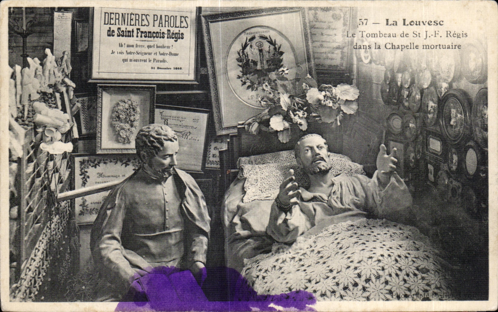 La Louvesc — Le Tombeau de St J.-F. Régis dans la Chapelle mortuaire — Éditeur non identifié, n° 57