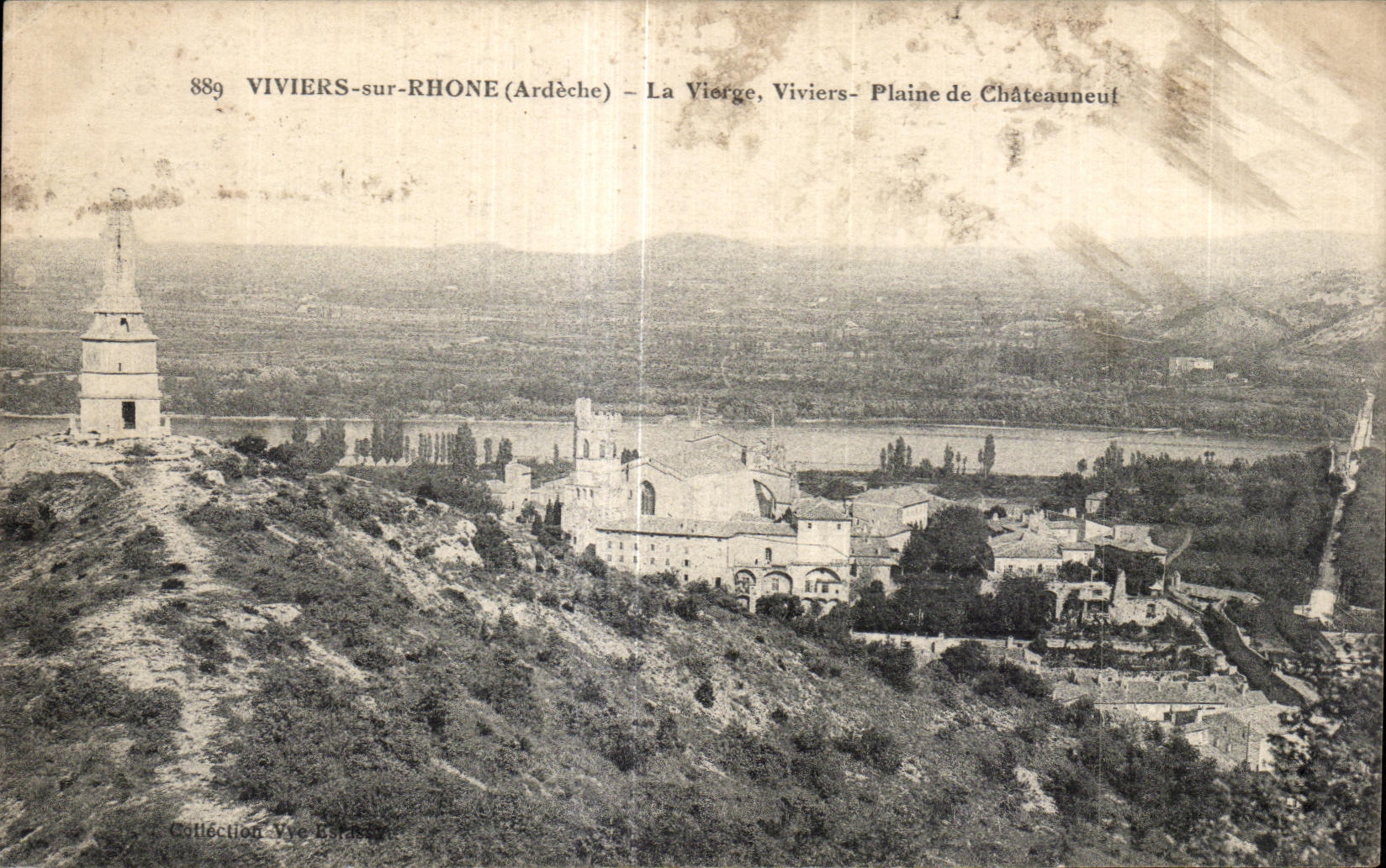 VIVIERS-sur-RHONE (Ardèche) — La Vierge, Viviers - Plaine de Châteauneuf — Collection Yve Esrissin