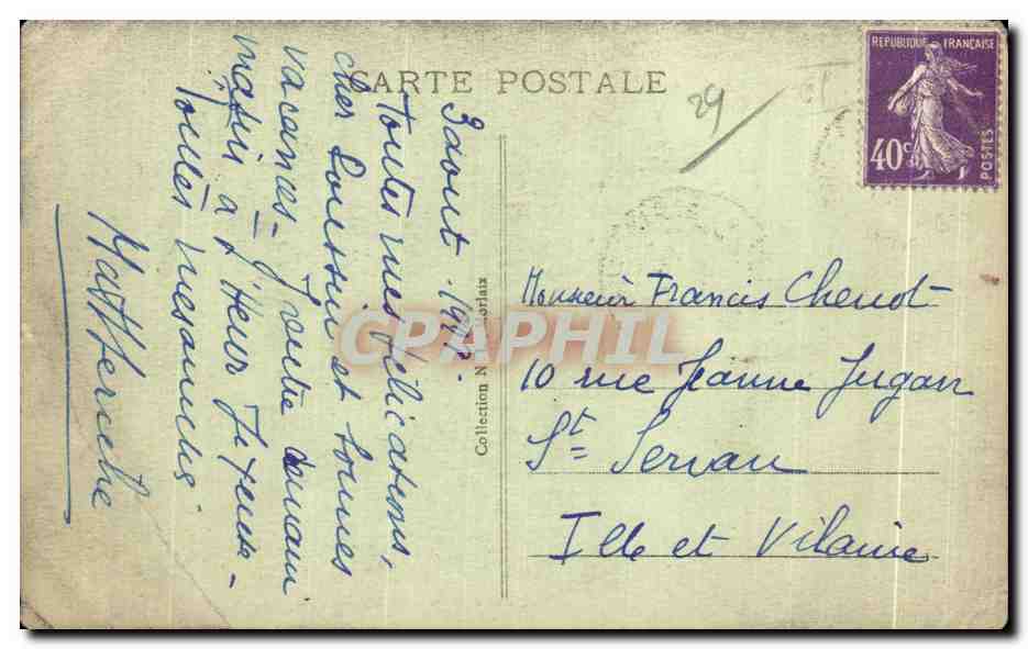 CPA Environs de Plougasnou Primel le Diben Vue generale — Rückseite