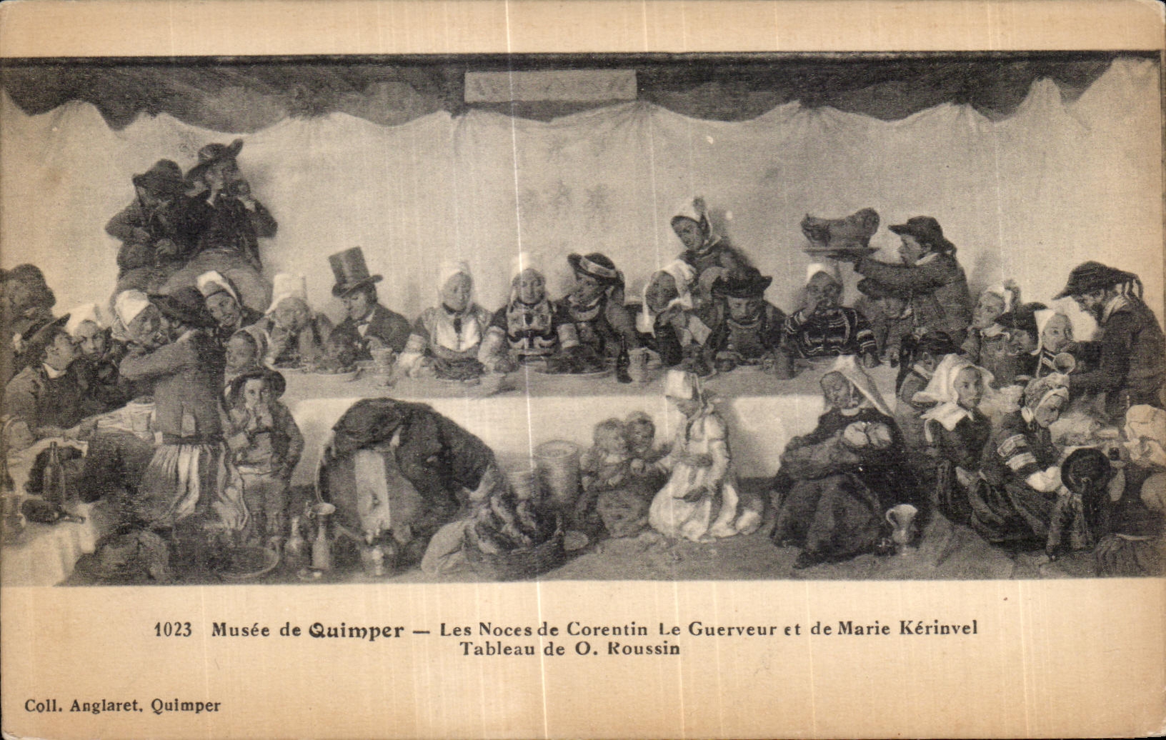 CPA Musee de Quimper Les Noces de Corentin Le Guerveur et de Marie Kerinvel Tableau de O Roussin