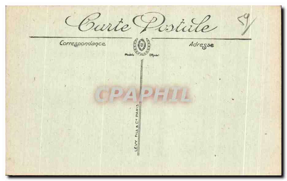 CPA Dunkerque La Rue de l Eglise — Rückseite