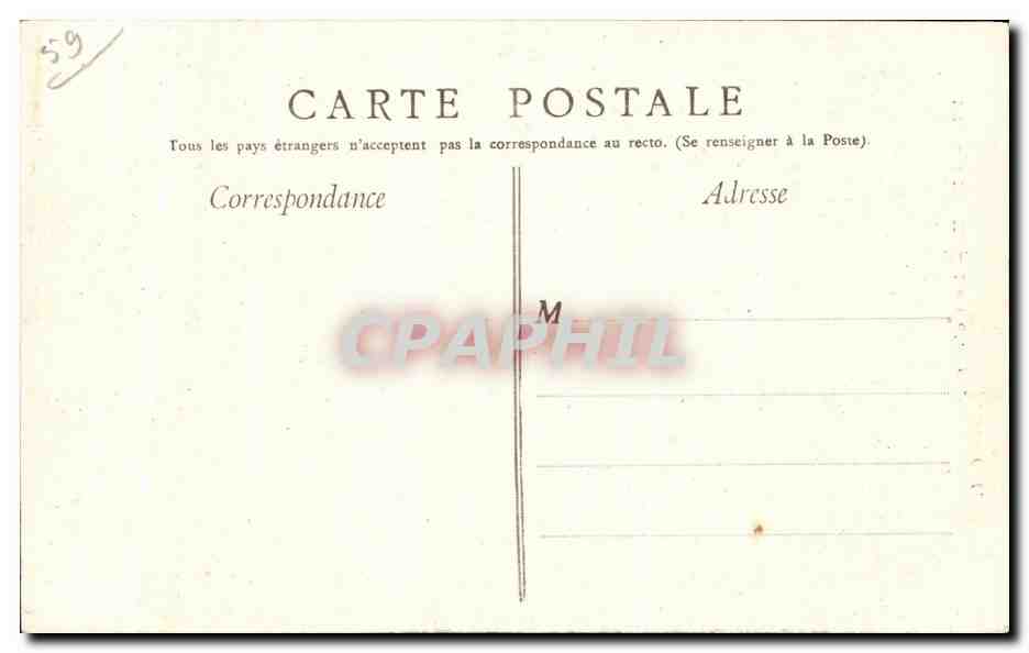 CPA Lille La Colonne — Rückseite