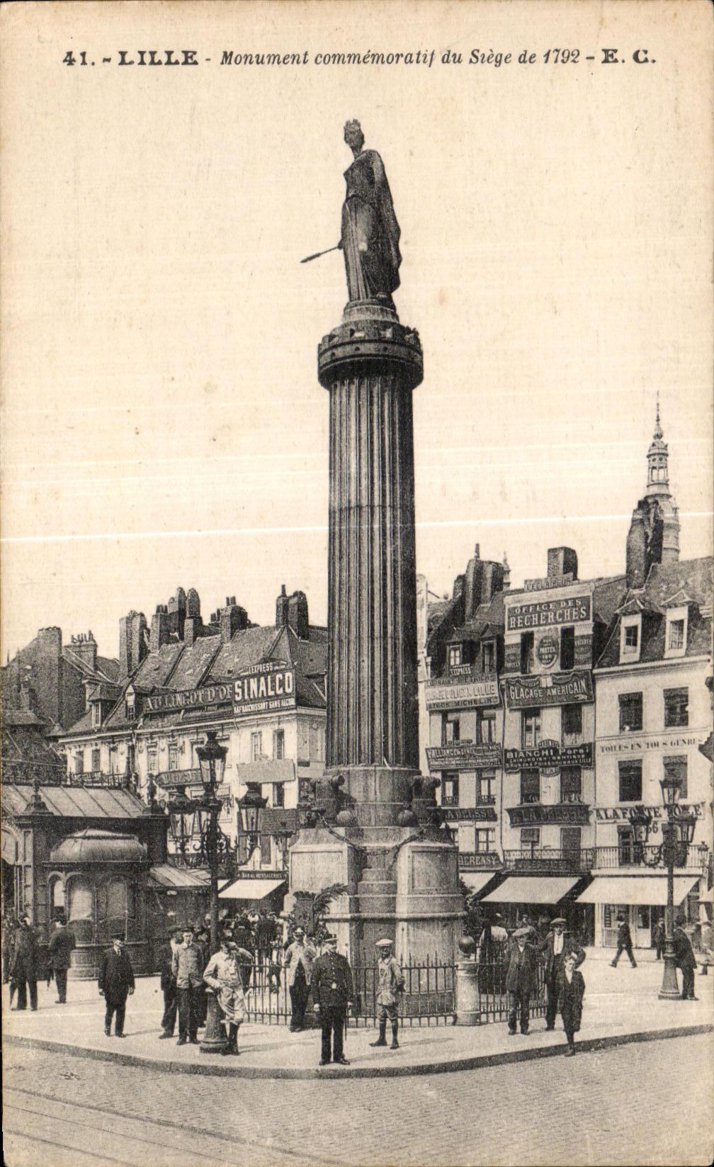 CPA Lille Monument commemoratif du Siege de 1792 