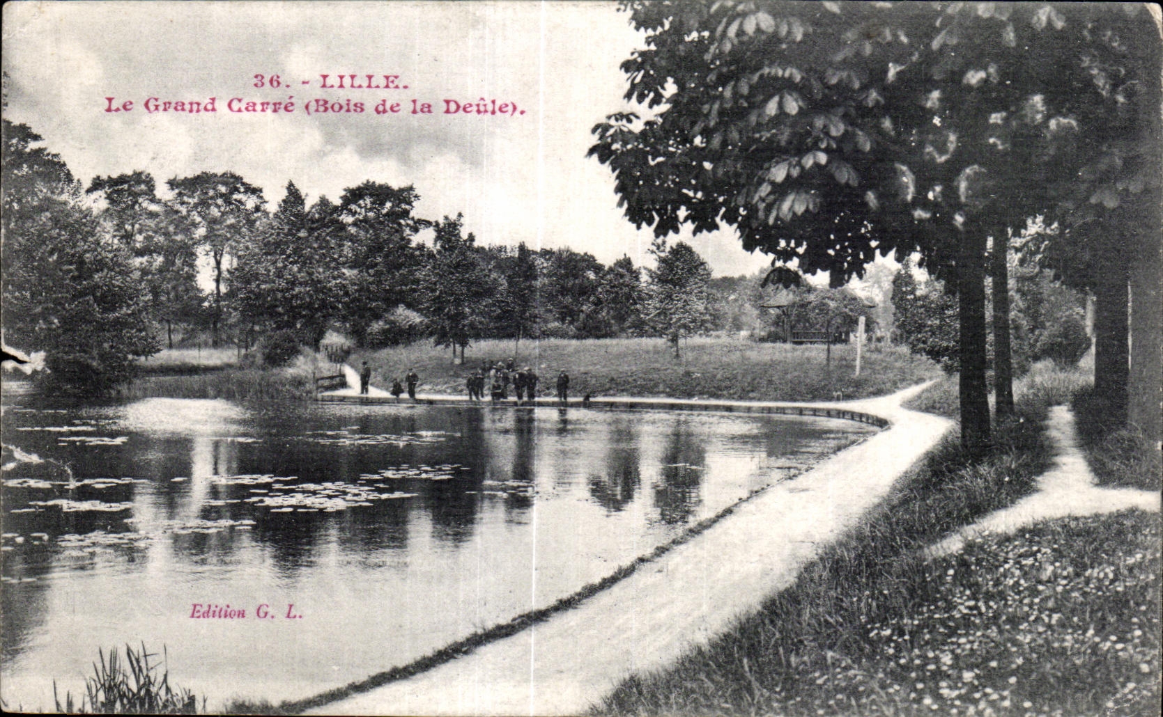 CPA Lille Le Grand Carre ( Bois de la Deule)
