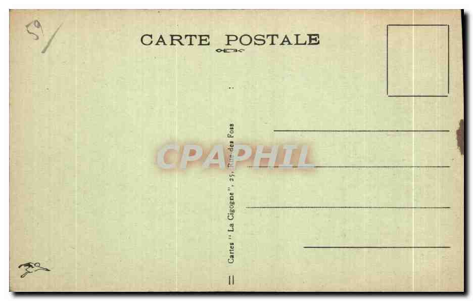 CPA Lille La Nouvelle Bourse et le Grand Theatre — Rückseite