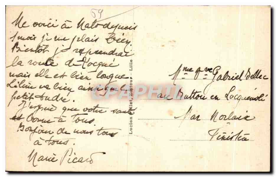 MALO-les-BAINS — La Digue et le Casino — L.P. 4 — Rückseite