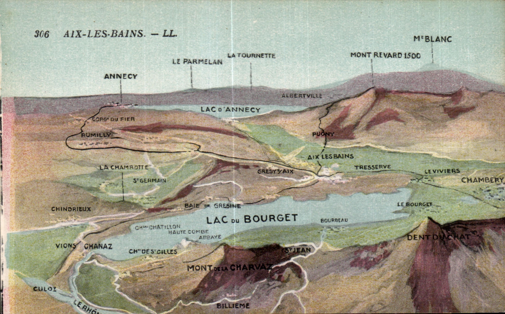 CPA Aix Les Bains Lac d Annecy Lac du Bourget