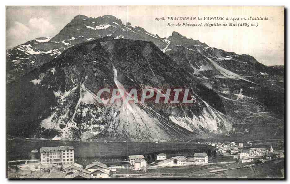 CPA Pralognan la Vanloise a d altitude Roc de Plassas et Aiguilles de Mai