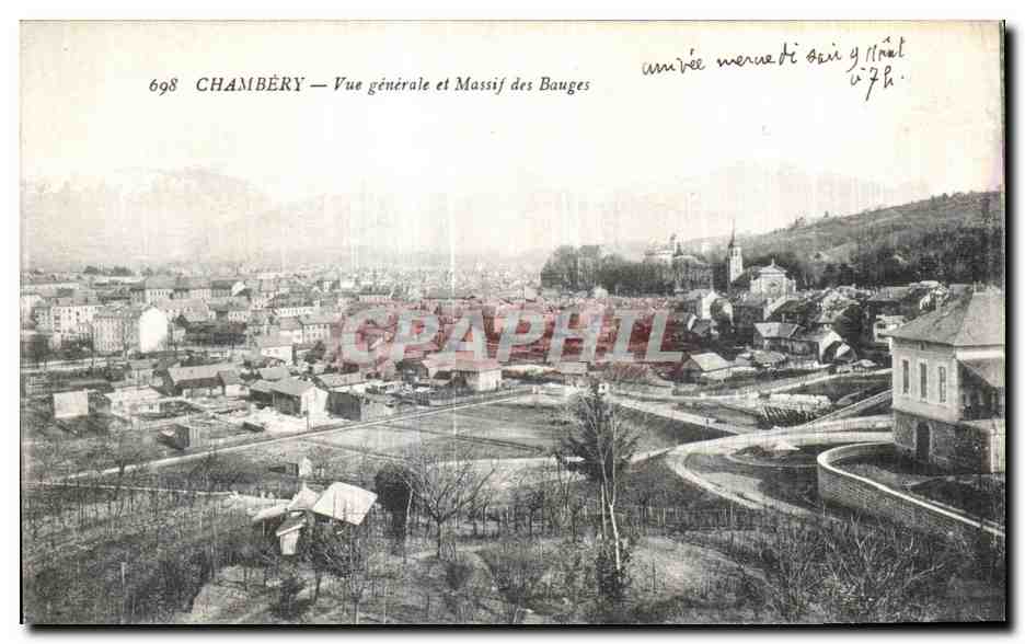 CPA Chambery Vue generale es Massif des Bauges