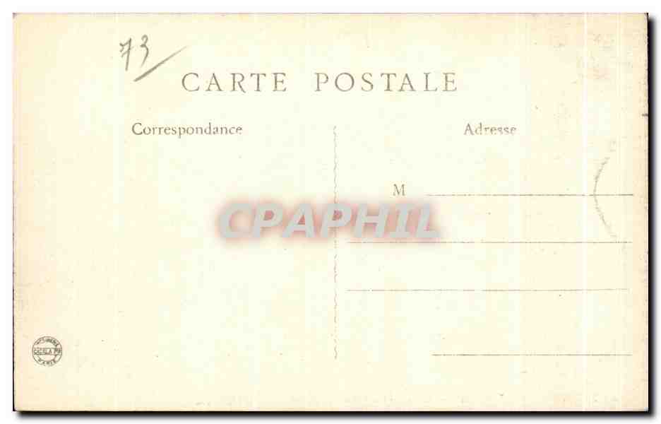 CPA La Savoie Moutiers Vue generale  — Rückseite