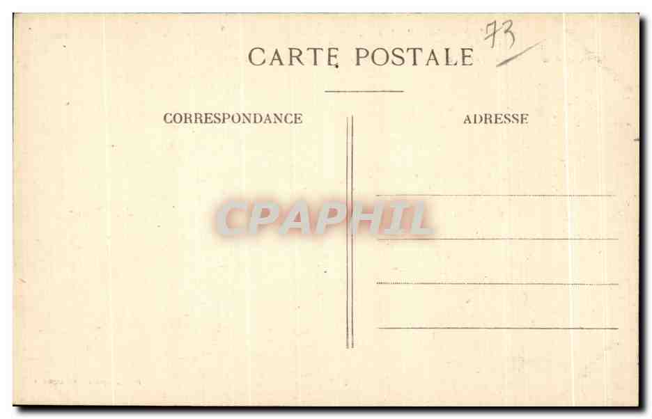 CPA Chambery (Savoie) Place Monge la Tour Anciens Remparts de la ville dite Tour des Minoretes  — Rückseite