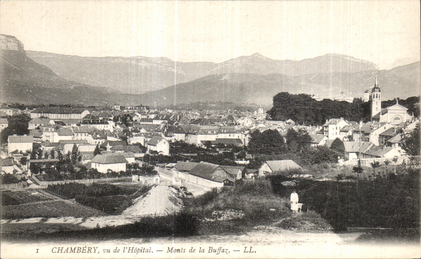 CPA Chambery vu de l Hopital Monts de la Buffaz 