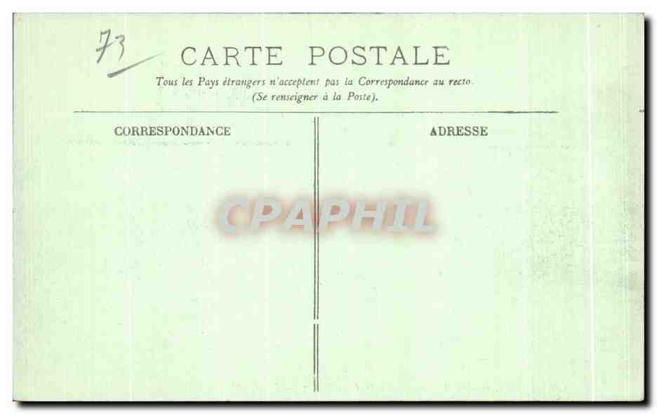 CPA Chambery vu de l Hopital Monts de la Buffaz  — Rückseite