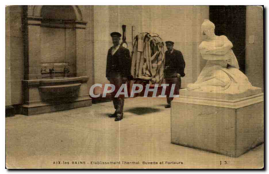CPA Aix les Bains Etablissement Thermal Buvette et Porteurs