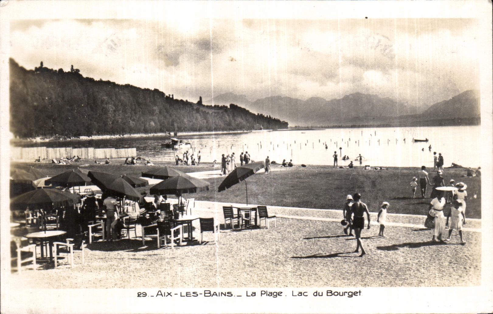 CPA Aix Les Bains La Plage Lac du Bourget