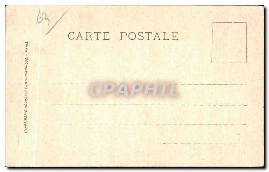 CPA Royat Interieur de la vieille Eglise — Rückseite