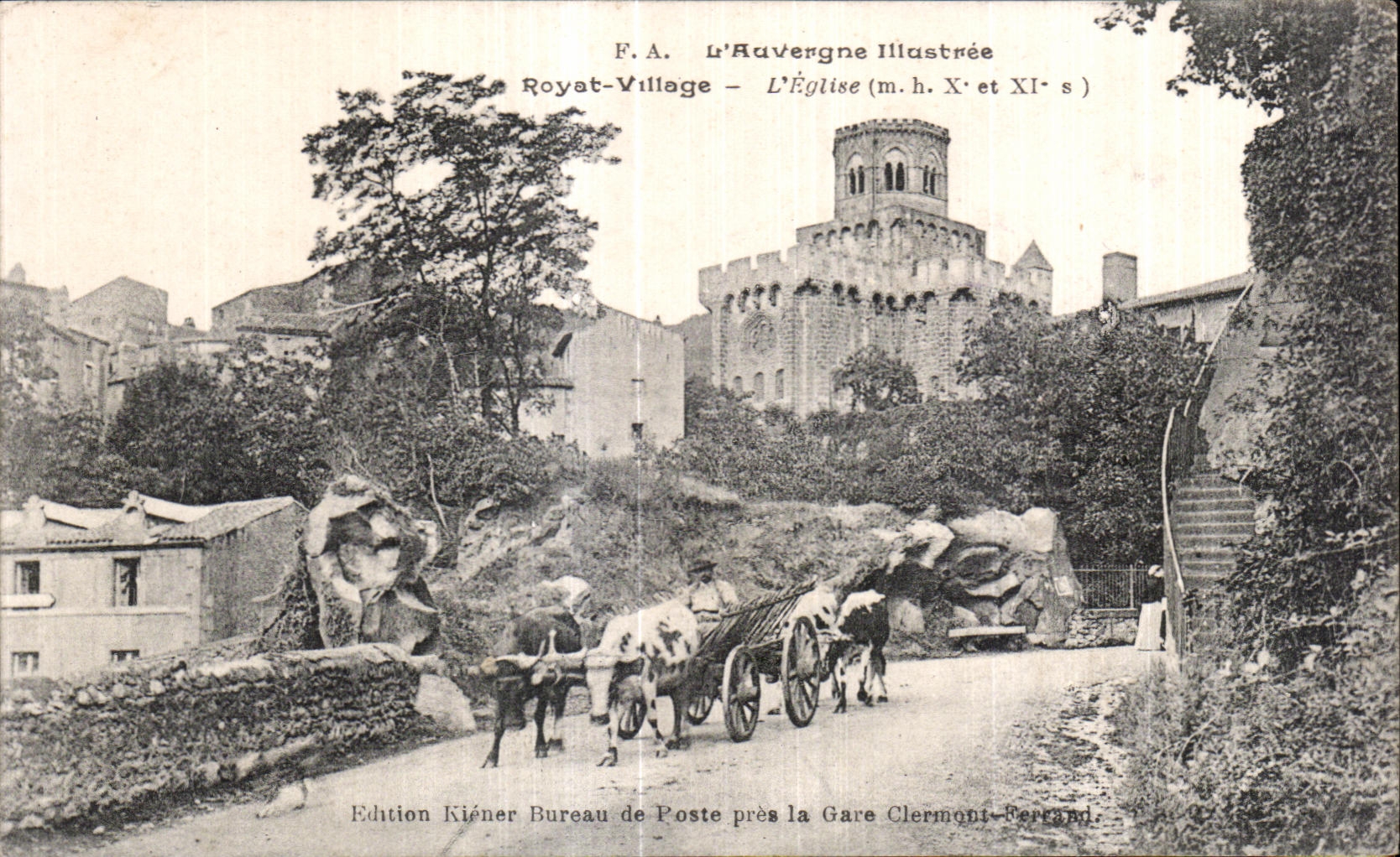 Royat-Village — L'Église (m.h. Xe et XIe s) — F.A. L'Haüvergne Illustrée