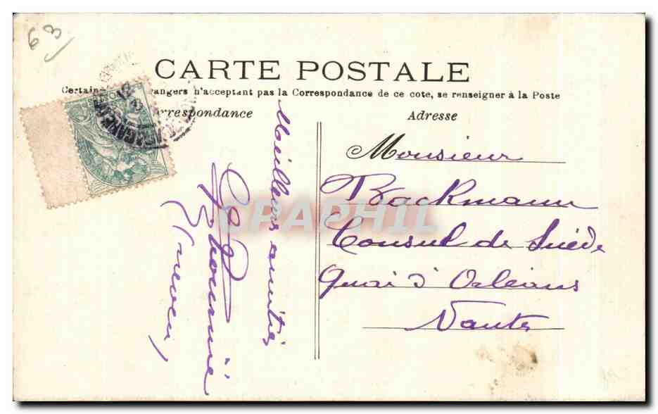 Royat-Village — L'Église (m.h. Xe et XIe s) — F.A. L'Haüvergne Illustrée — Rückseite