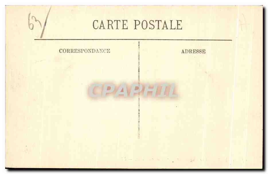 CPA Royat Vue generale et Plateau Gergovie — Rückseite