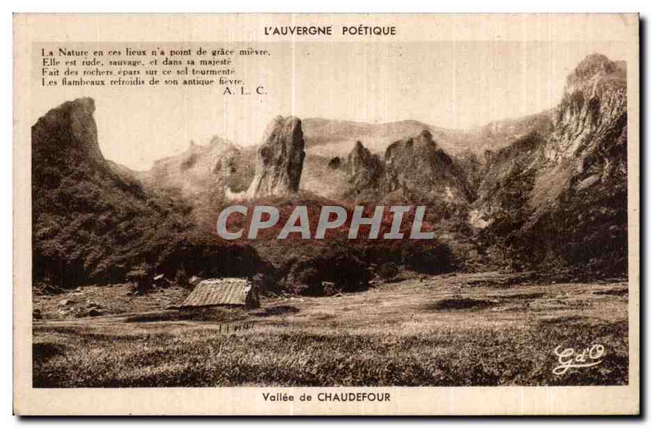 Vallée de Chaudefour — L'Auvergne Poétique — Éditeur Gd'O