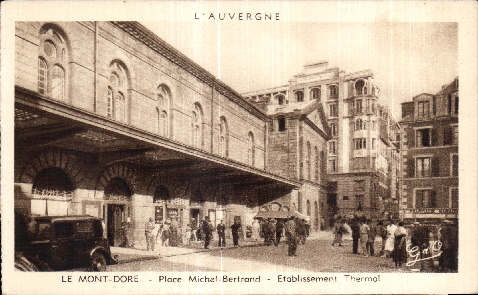 Mount-Dore - Michel-Bertrand Square - Thermal Establishment — Auvergne, publisher G.d'O.