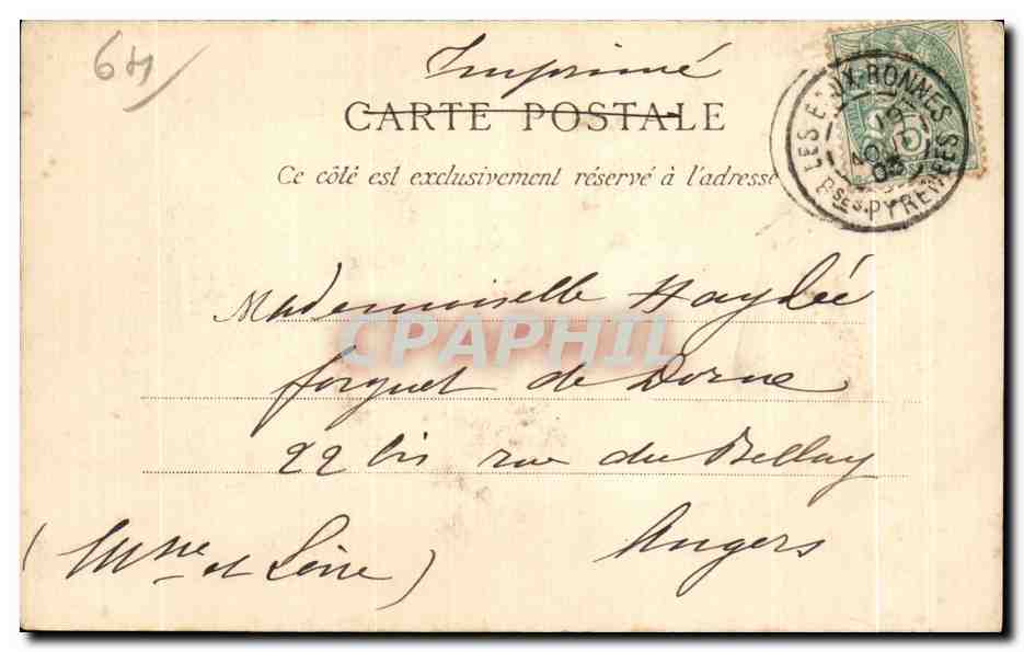 PYRÉNÉES - Bergers au Pic du Midi — Dessin de Gorse, éditeur D. T. n° 674 — Rückseite