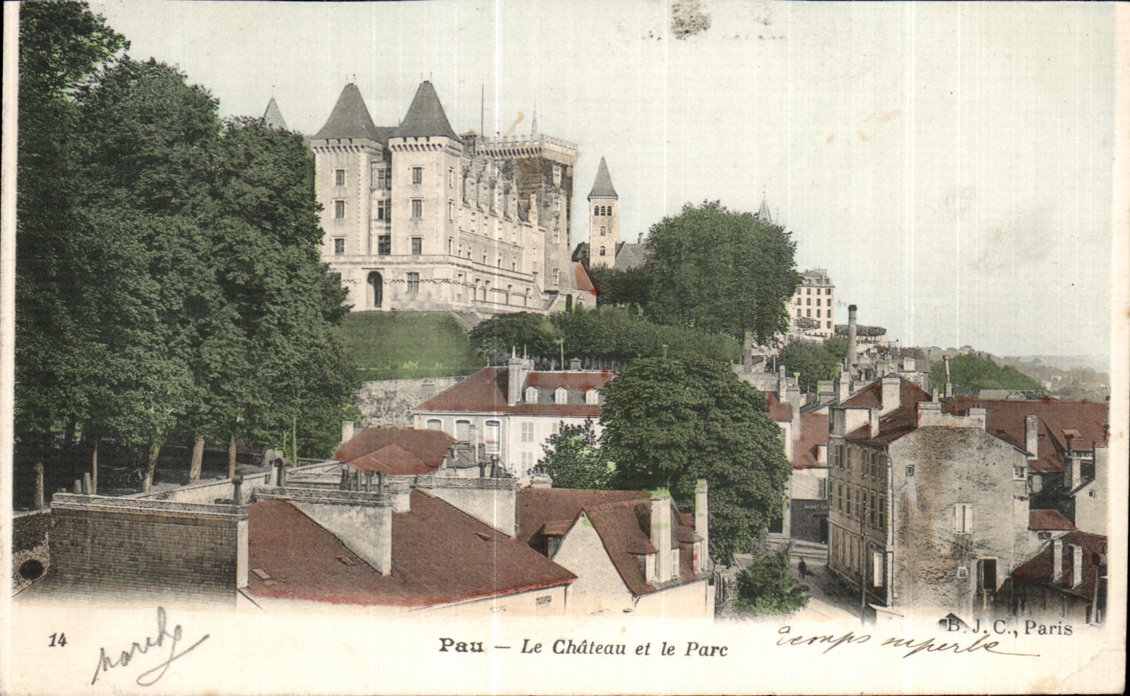 Pau — Le Château et le Parc — B.J.C., Paris, n°14