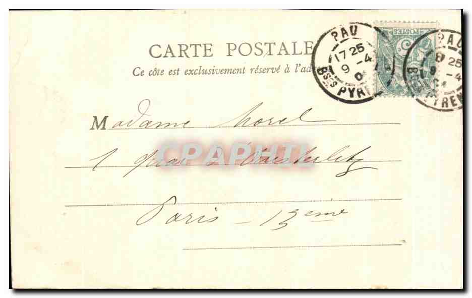 Pau — Le Château et le Parc — B.J.C., Paris, n°14 — Reverso