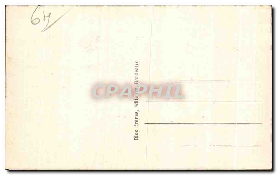CPA Hendaye Vue generale prise de Fontarabie — Rückseite