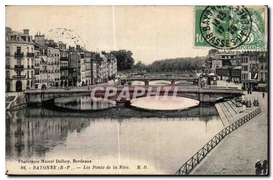 CPA Bayonne Les Ponts de la Nive