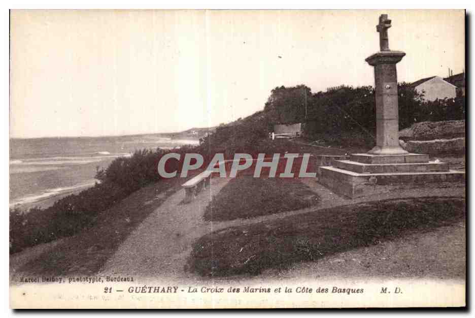 CPA GuetharyLa Croix des Marins et la des Basques