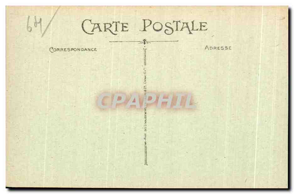 CPA Pau La Caserne Bernadotte Militaria Avion  — Rückseite