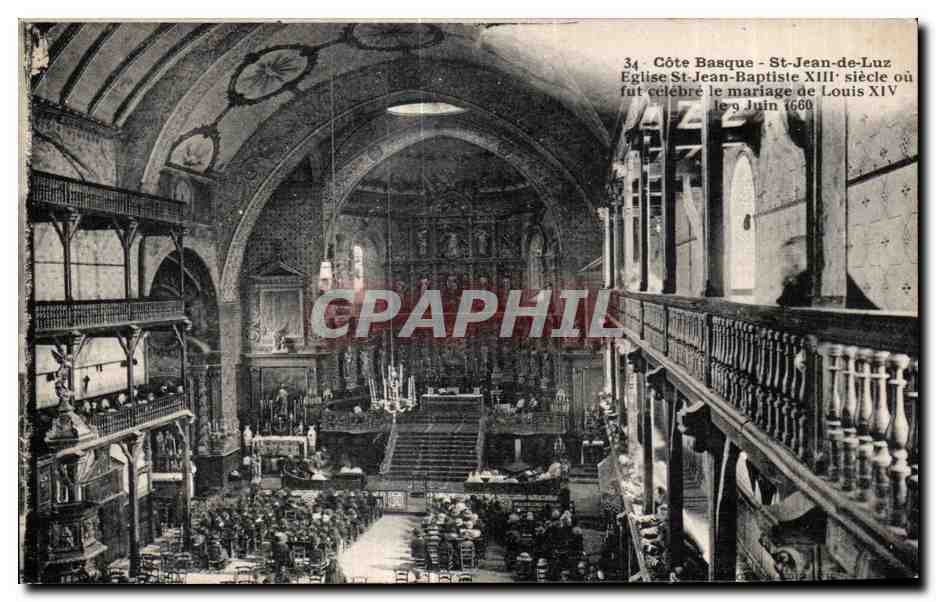Église Saint-Jean-Baptiste - St-Jean-de-Luz — mariage de Louis XIV en 1660 — Côte Basque