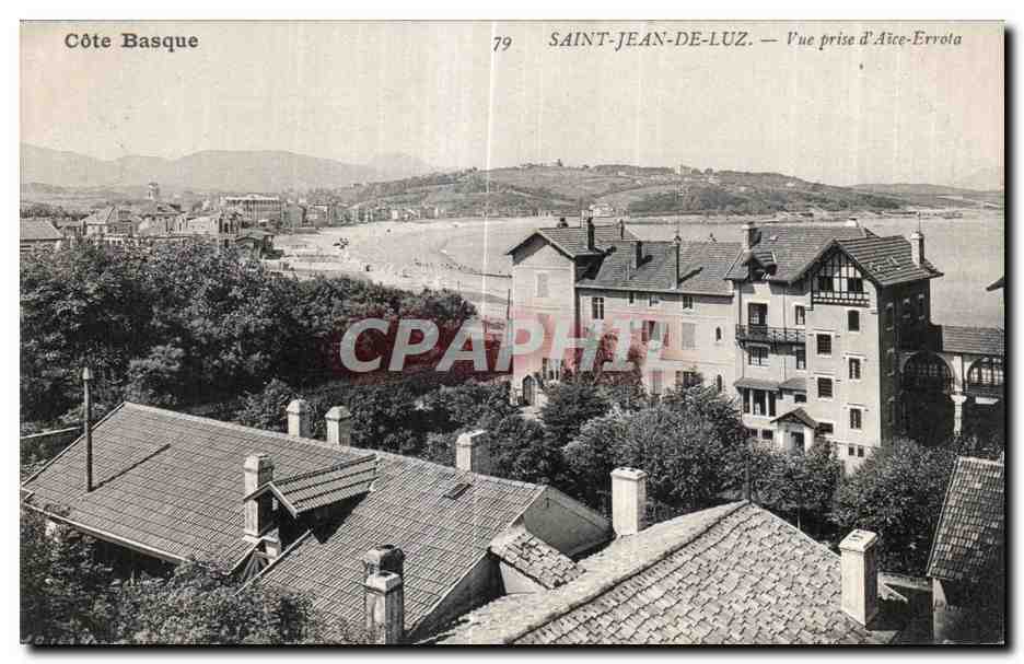 CPA Cote Saint Jean de Luz Vue prise d Aice Errota