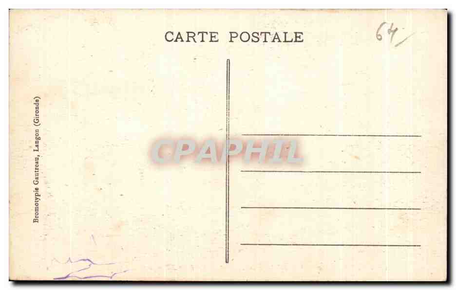 CPA La Cote basque Saint Jean de Luz Le Pont du Chemin de fer et la Rhune — Rückseite
