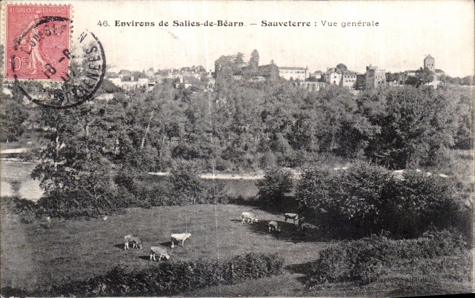 Sauveterre — Environs de Salies-de-Béarn : Vue générale — Éditeur : Delaporte & Cie, n°46