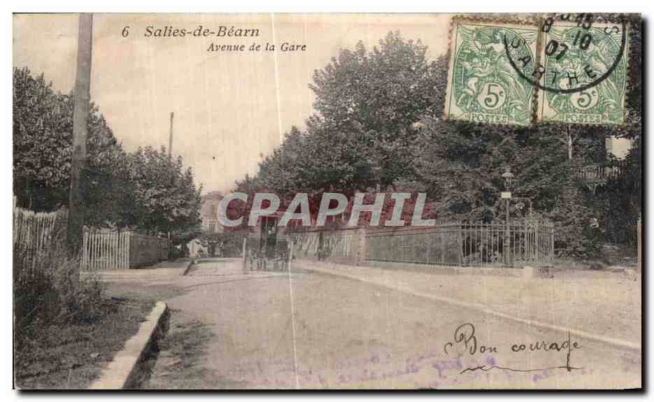 Salies-de-Béarn — Avenue de la Gare — editor desconocido, n°6