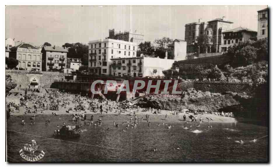 Plage du Port Vieux — Biarritz — éditeur 'Mantelela'